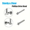 815pcs Stainless Steel Screw Assortment Kit